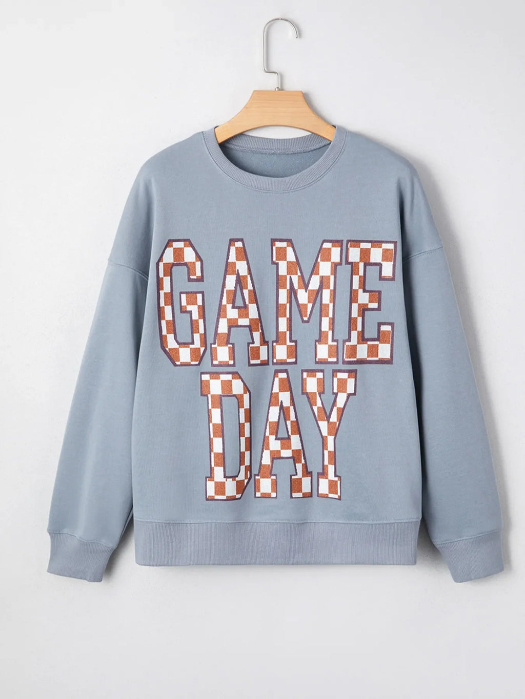 Checkered Oversized Sweatshirt