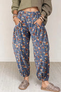 Floral Print Relaxed Fit Jeans