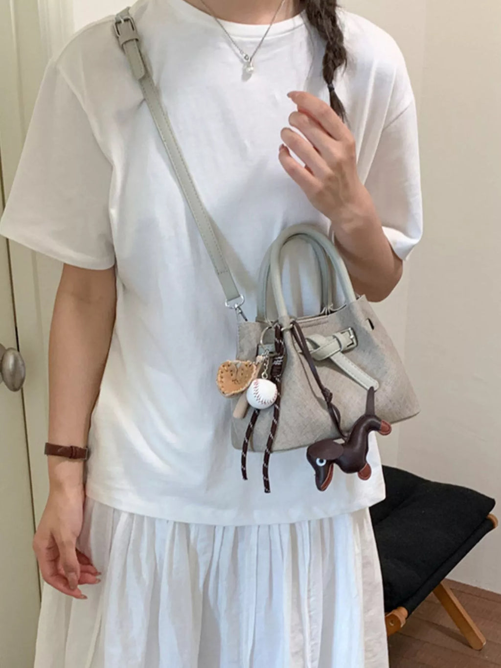 Top Handle Crossbody Bag