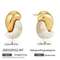 Marbled Resin Statement Earrings Collection