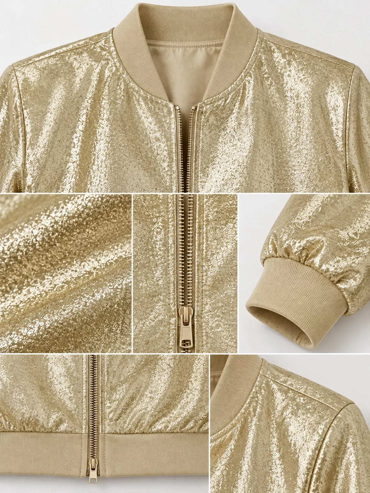 Full Size Zip Up Long Sleeve Jacket Plus Size