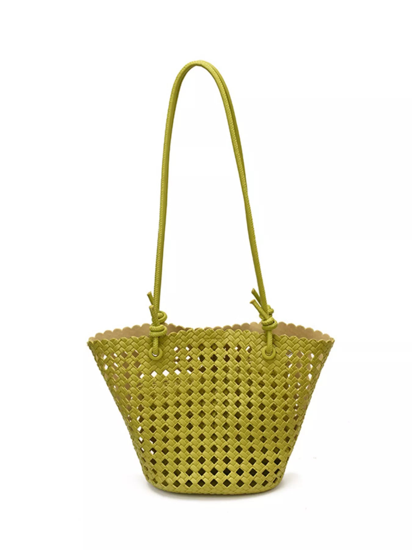 Woven Leather Shoulder Bag