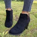 Side Zipper Wedge Boots