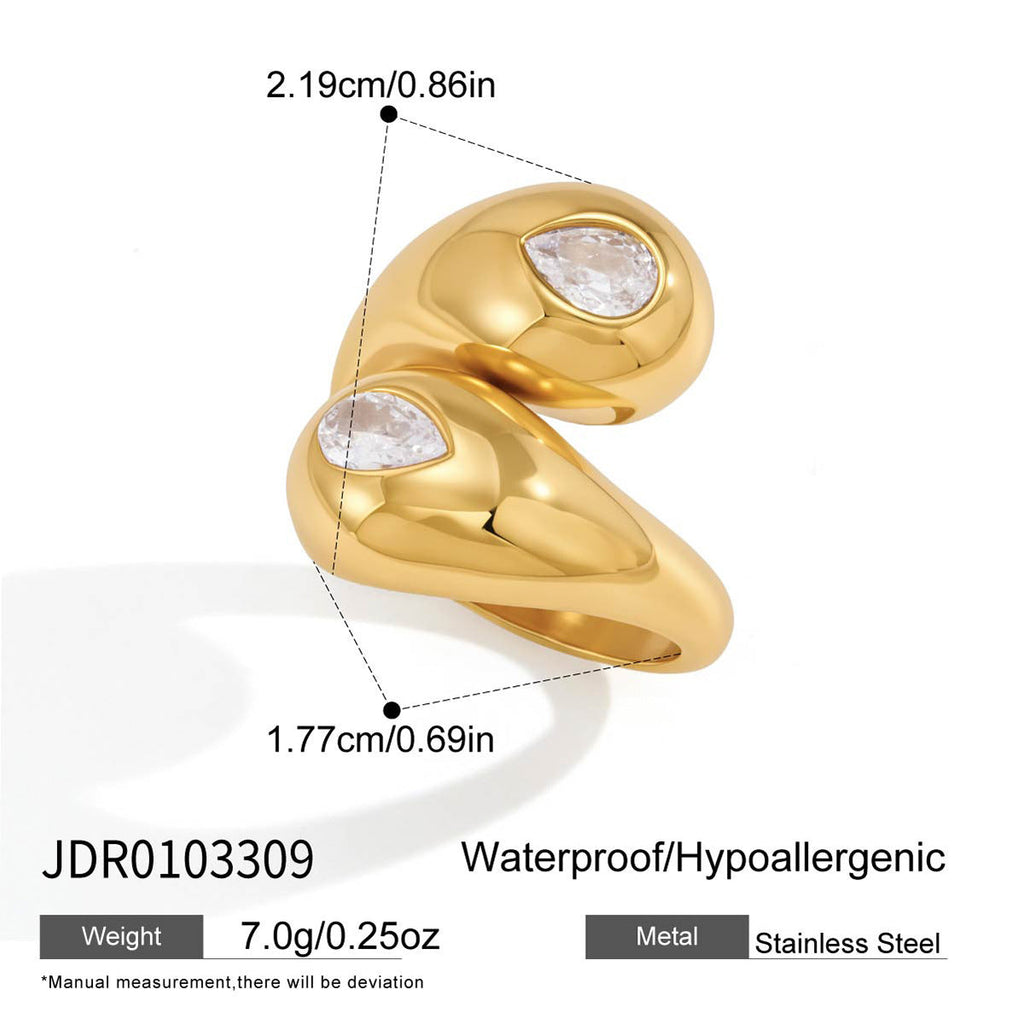 Mixed Zircon Ring Collection