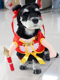 Nezha Pet Jumpsuit with Weapon