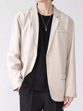 Men's Full Size Lapel Collar Button Up Blazer Plus Size