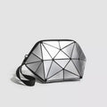 Geometric Leather Wristlet
