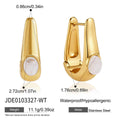 Teardrop Resin Huggie Earrings Collection