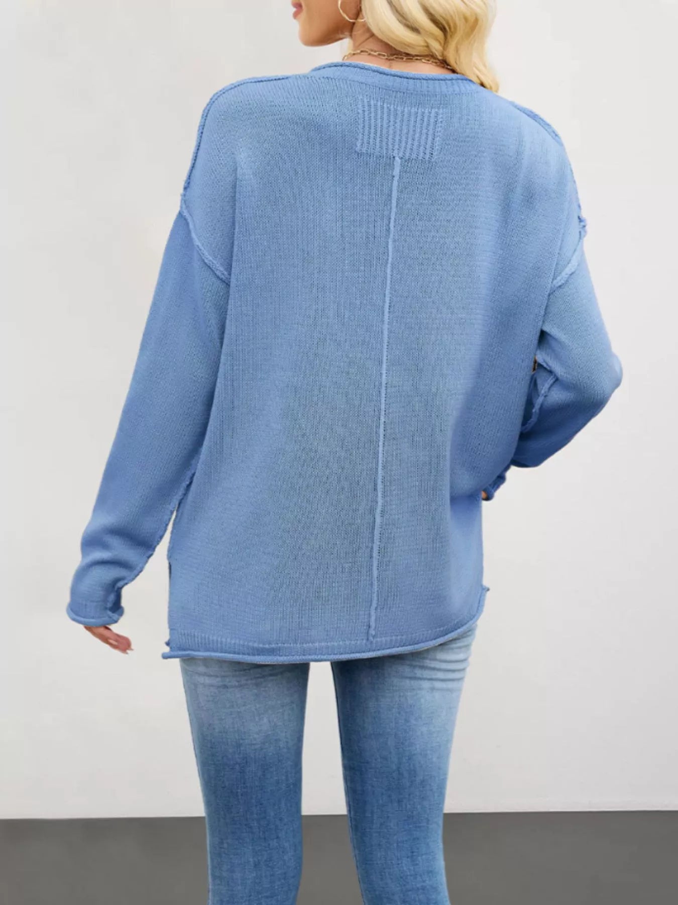 Casual Loose-Fit Crew Neck Sweater