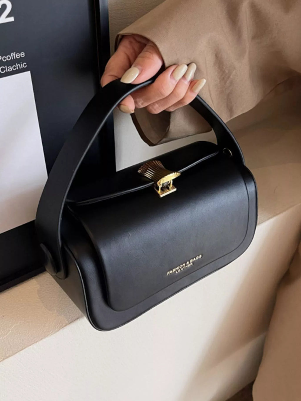 PU Leather Flap Crossbody Bag