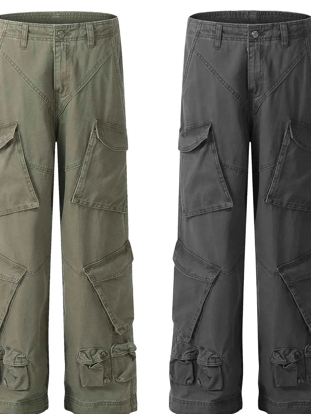 Men's Multi-Pocket Straight Leg Cargo Pants