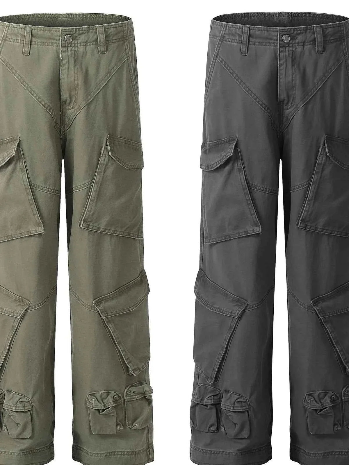 Men's Multi-Pocket Straight Leg Cargo Pants