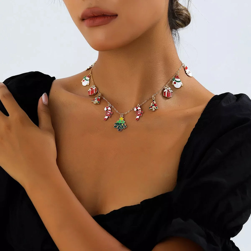 Christmas Charm Alloy Necklace