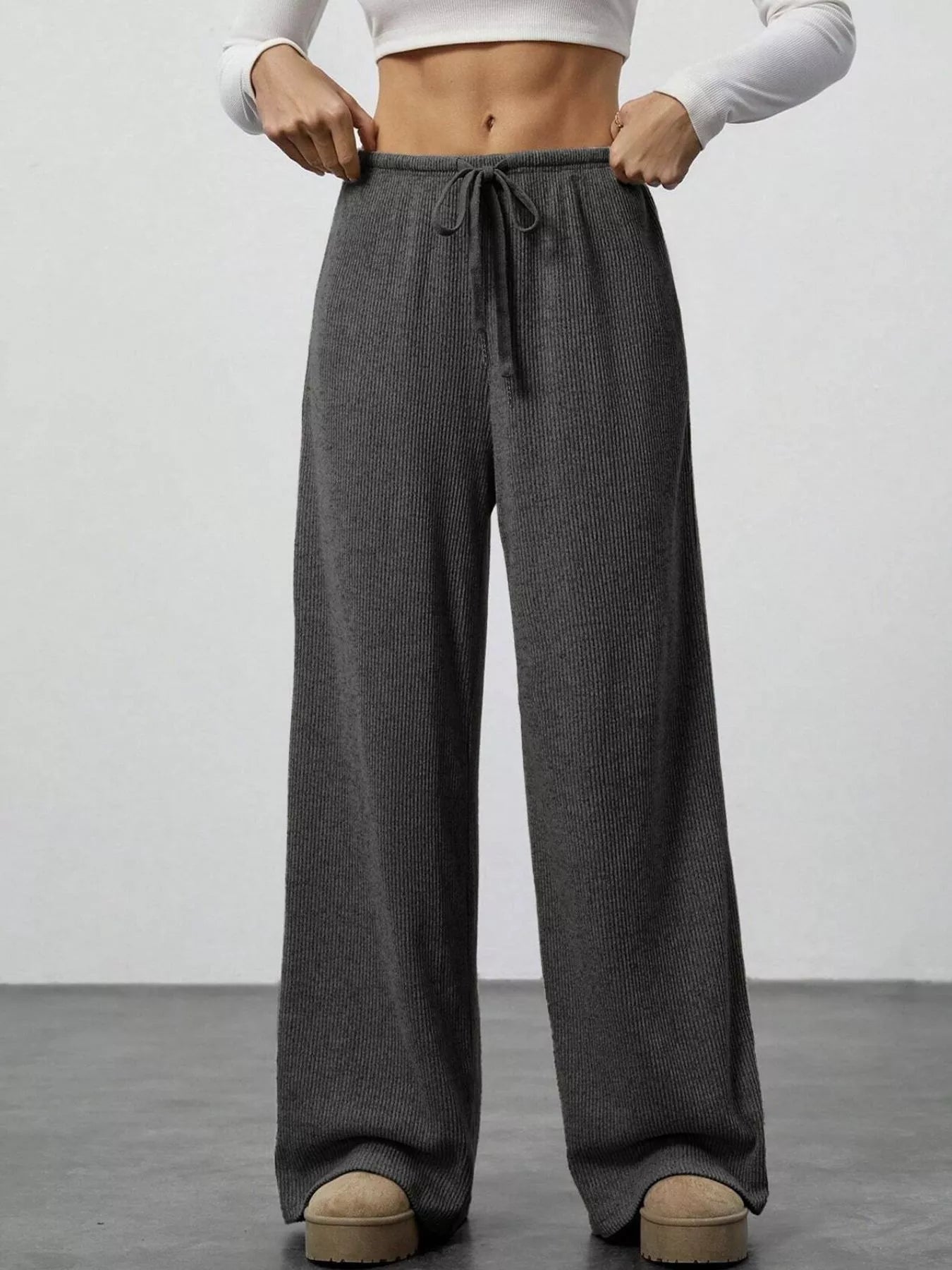 Relaxed Fit Drawstring Pants
