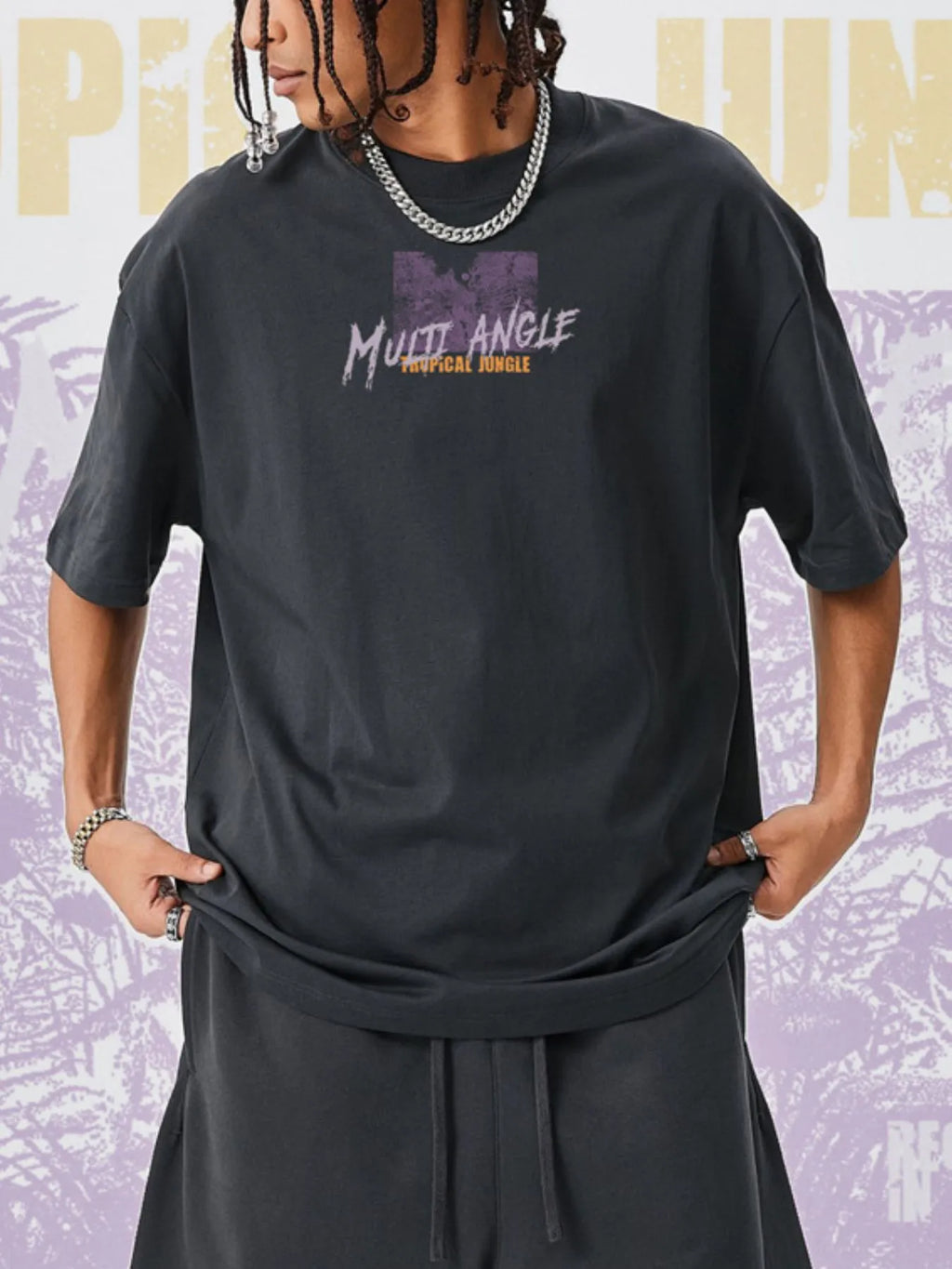 Graphic Round Neck Short Sleeve T-Shirt