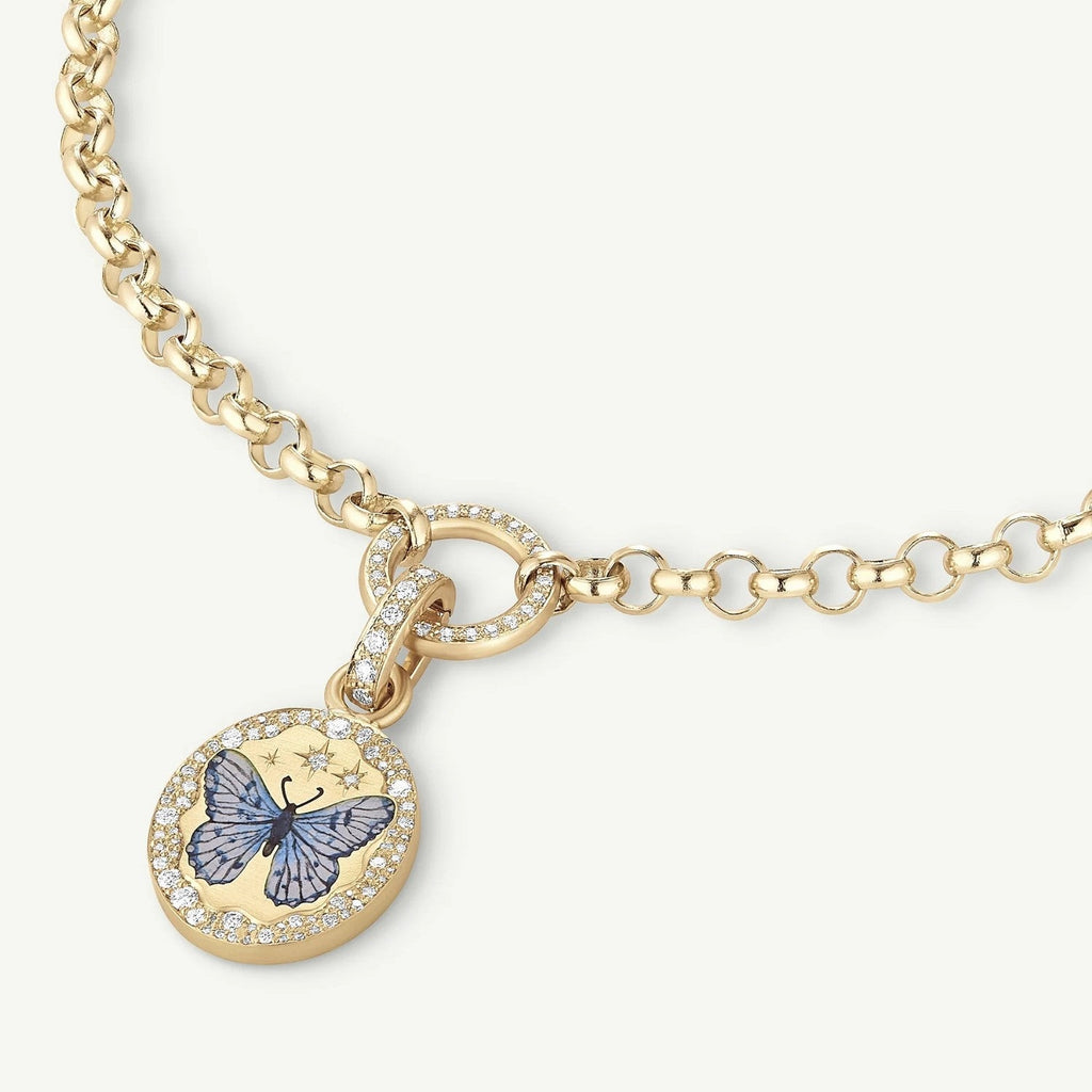 Enamel Motif Pendant Necklace Collection