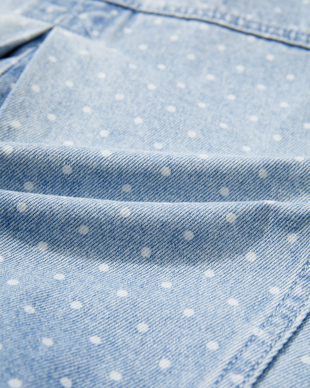 Polka Dot Denim Jacket