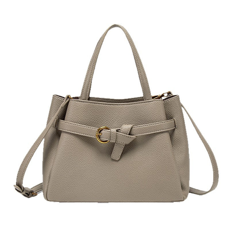 Leather Top Handle Handbag