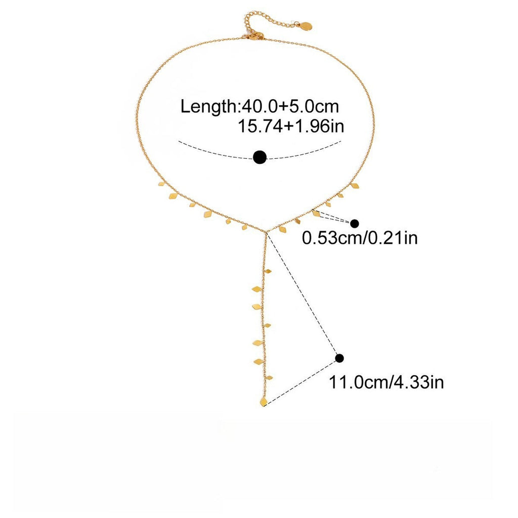 18K gold layered necklace