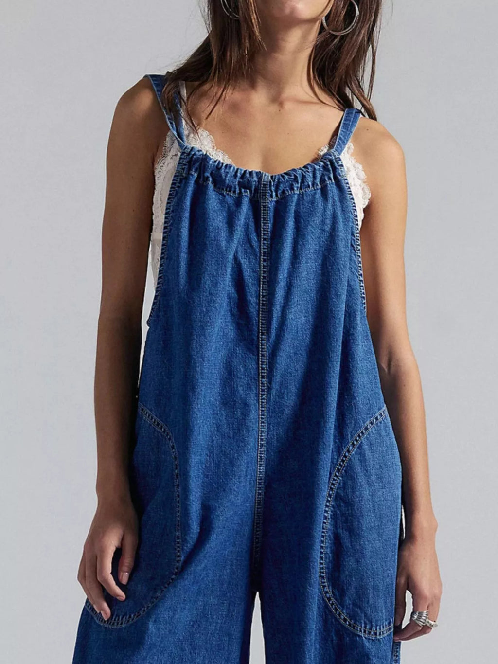 Sleeveless Wide-Leg Jumpsuit