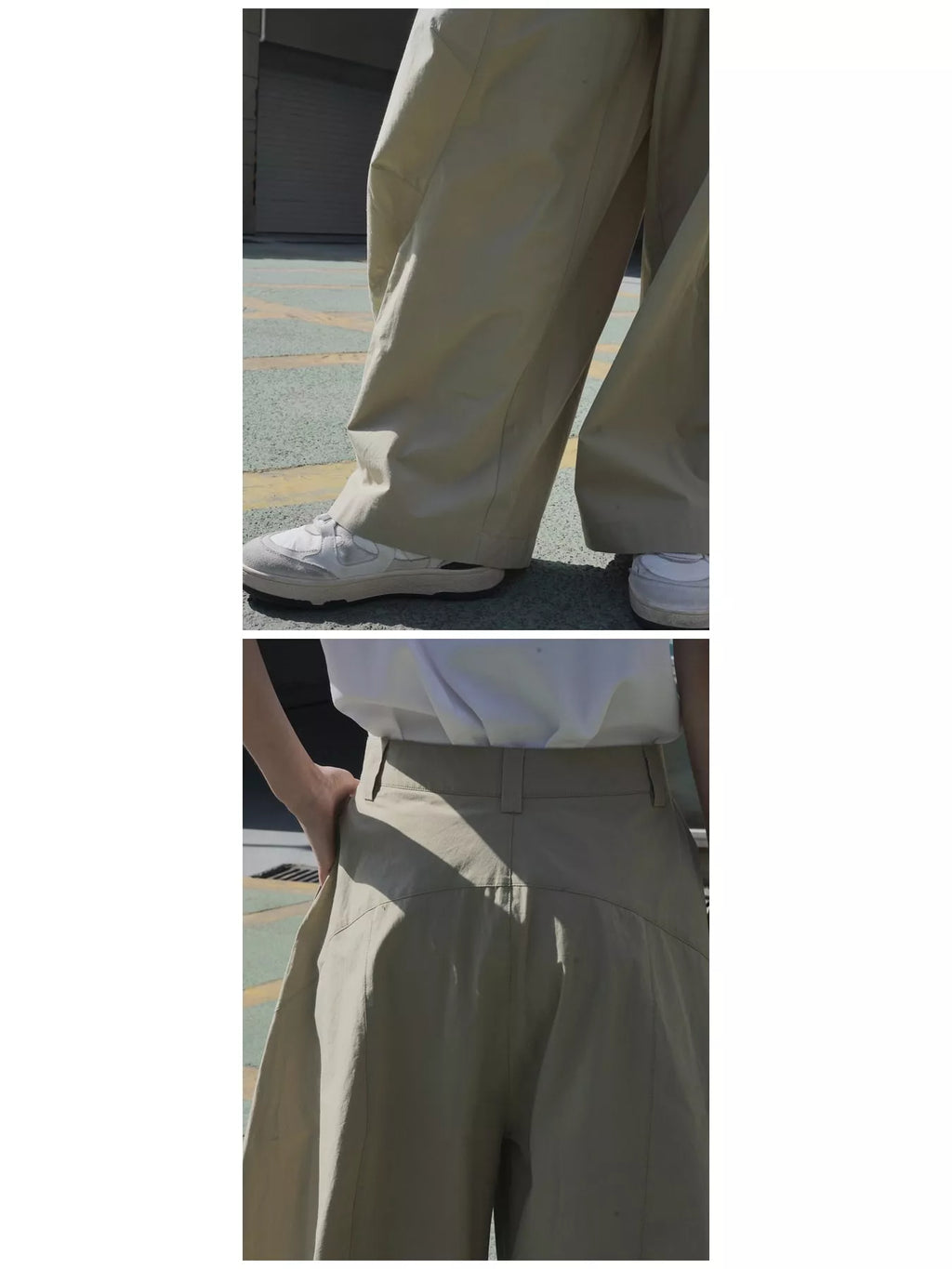 Wide-Leg Casual Pants