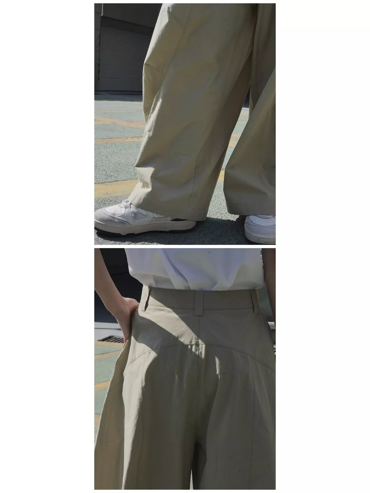 Wide-Leg Casual Pants