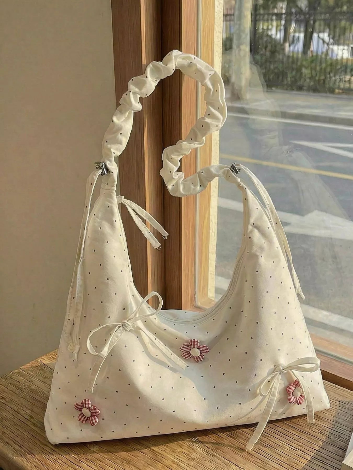 Floral Embellished Shoulder Bag