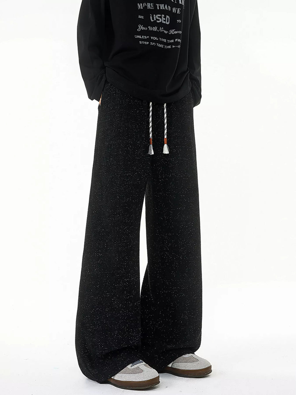 Men's Plus Size Relaxed Fit Textured Knit Pants