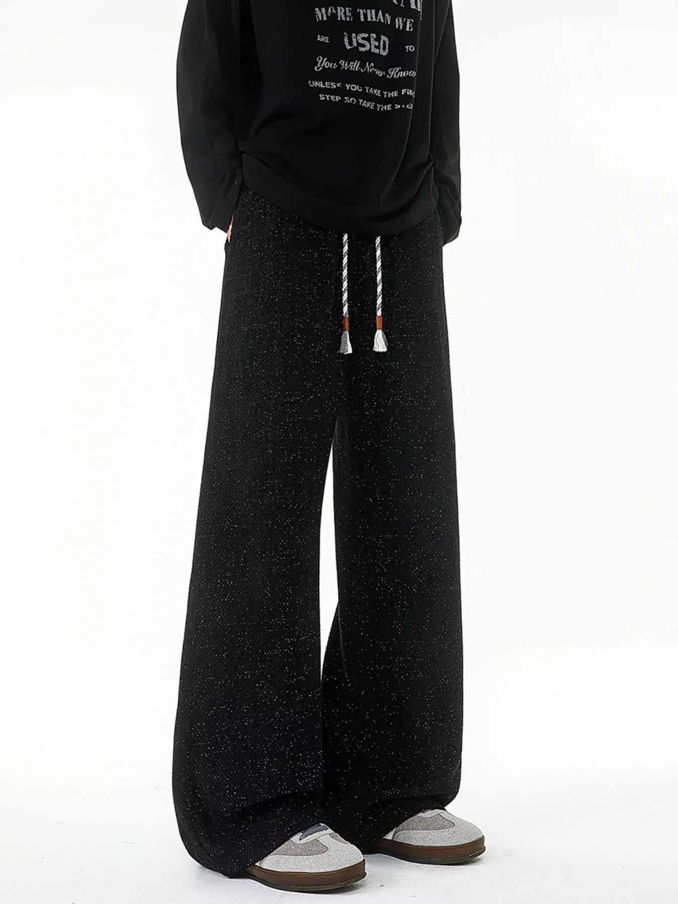 Men's Plus Size Relaxed Fit Textured Knit Pants