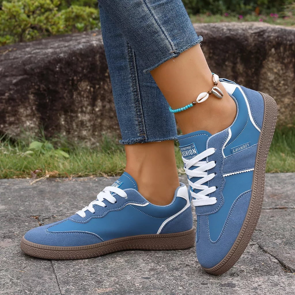 Round Toe Lace Up Sneakers