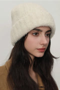 Solid Color Textured Thermal Knit Hat