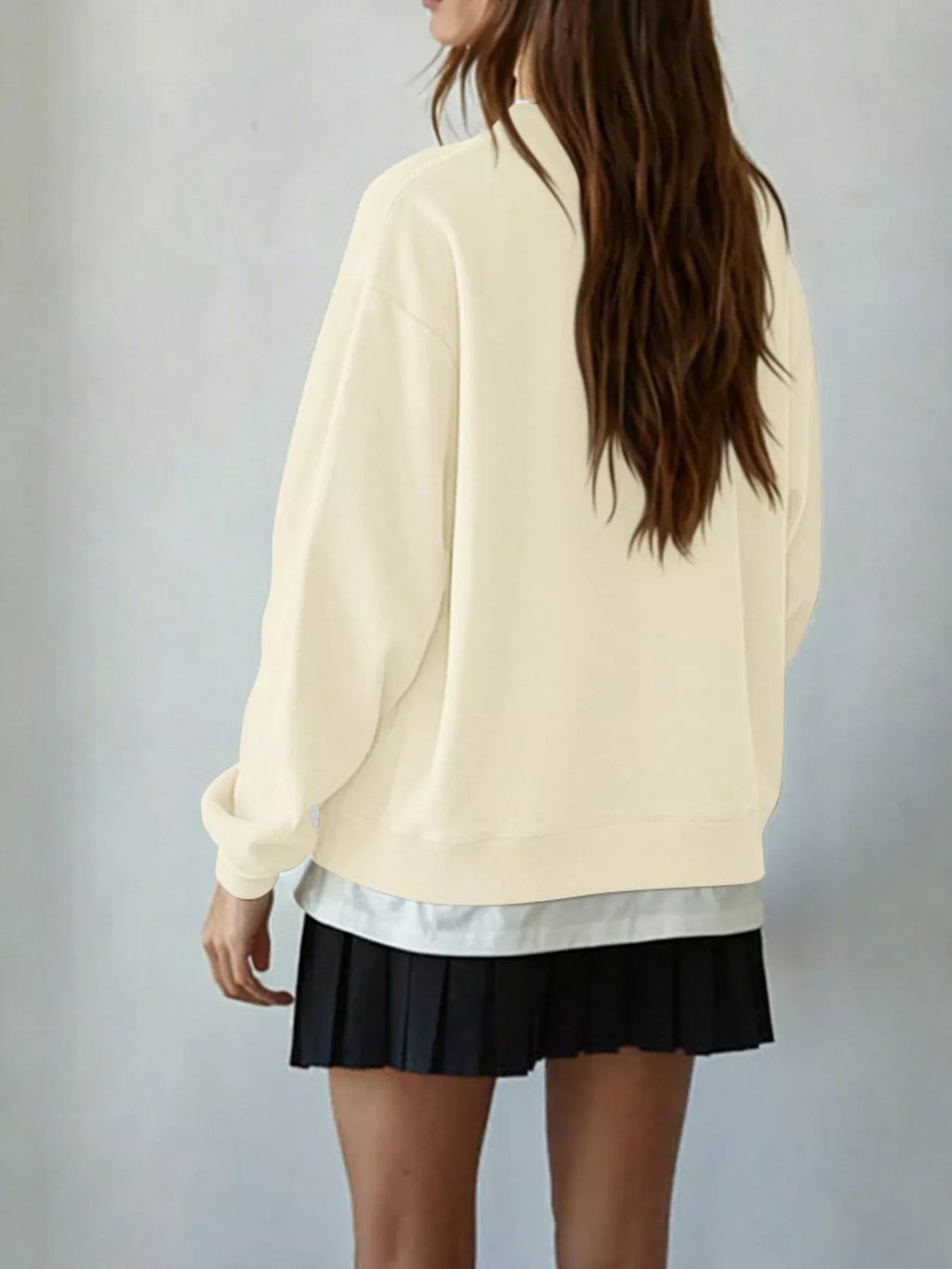 Oversized Crew Neck Sweatshirt
