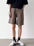 Men's Full Size Back Elastic Waistband Shorts Plus Size