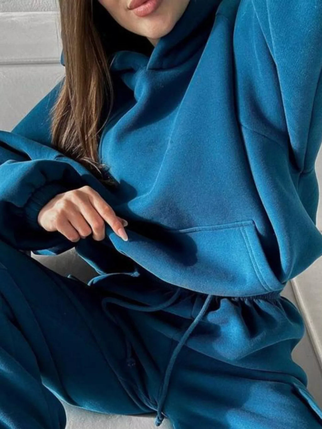 Kangaroo Pocket Hoodie and Joggers Set