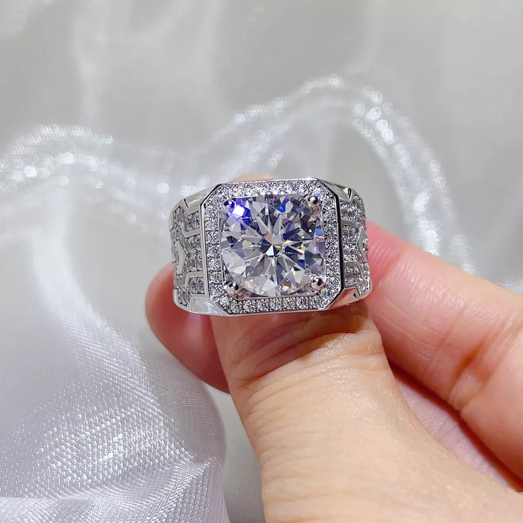 5 Carat 925 Sterling Silver Moissanite Ring