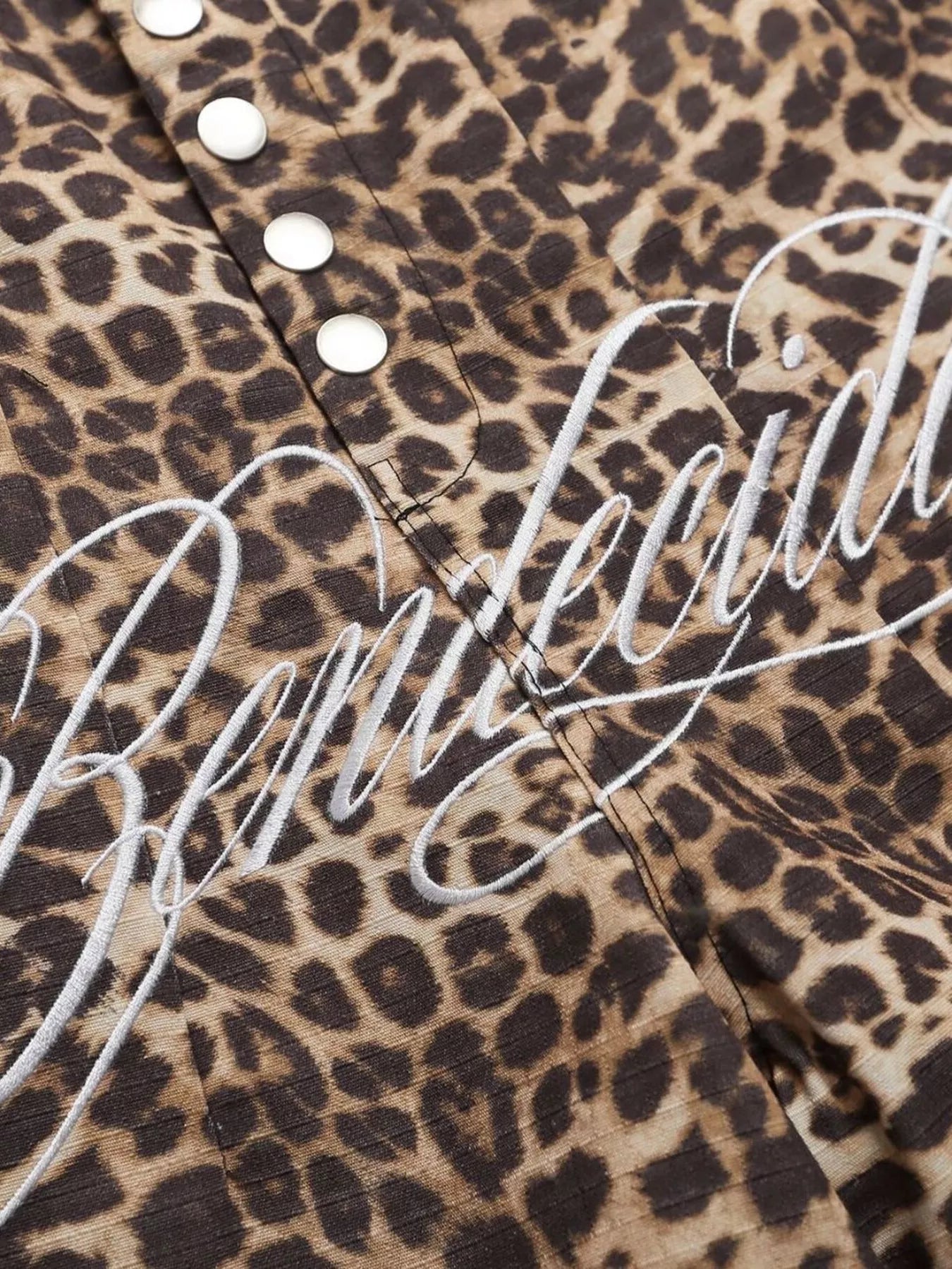 Men's Leopard Print Cargo Capris