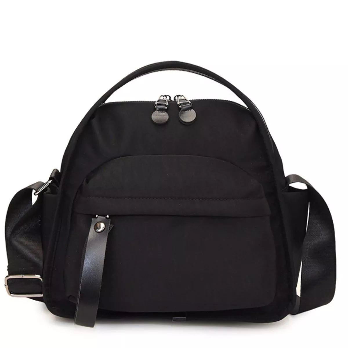 Multi-Pocket Lightweight Nylon Crossbody Bag