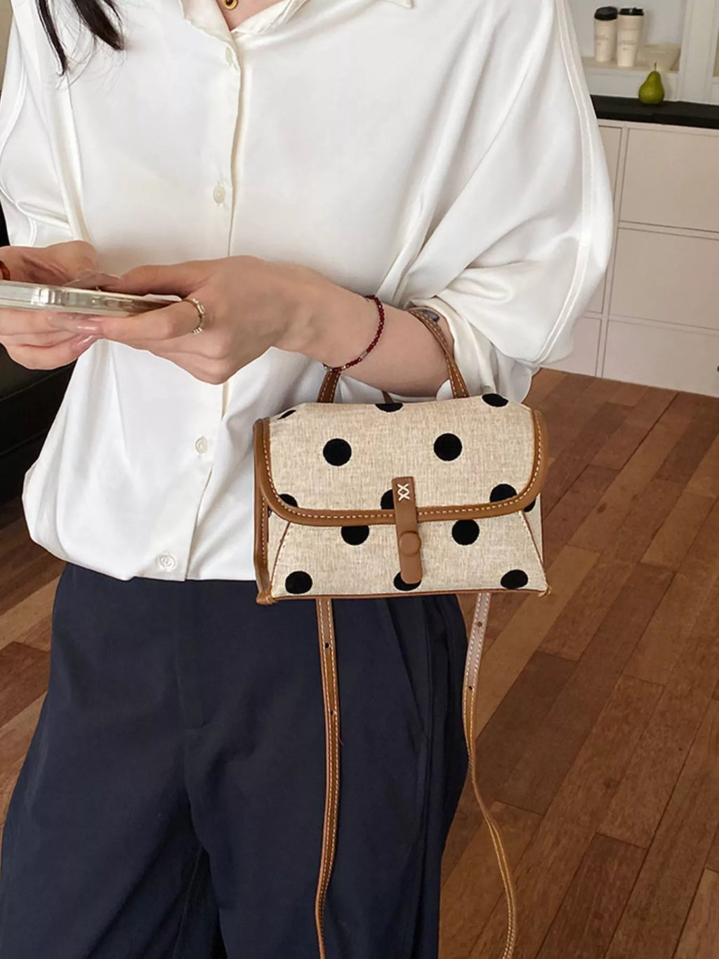 Polka Dot Crossbody Bag
