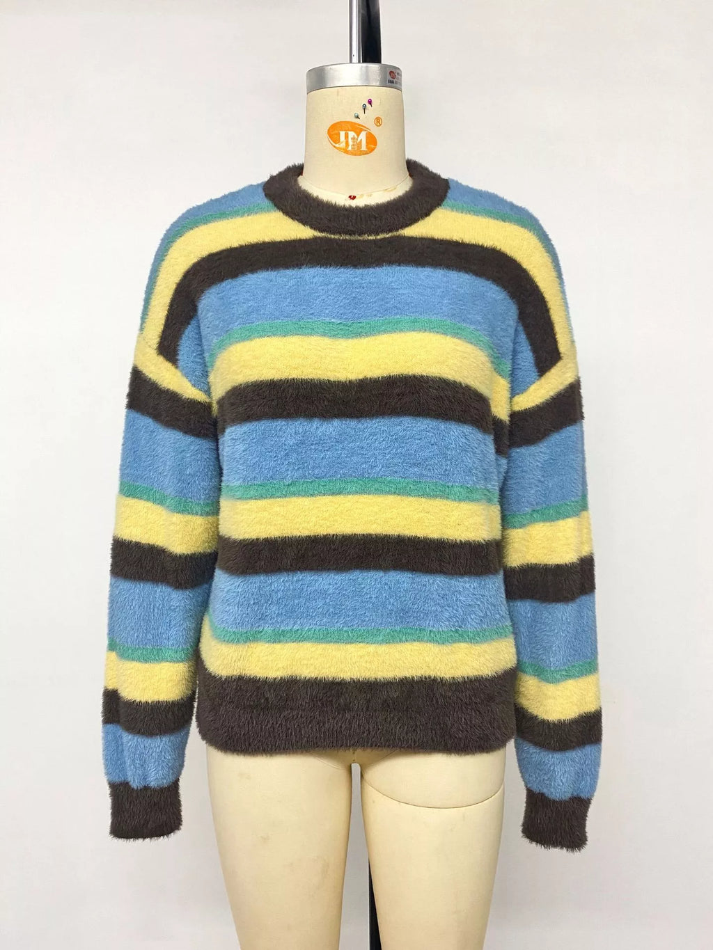 Striped Dropped Shoulder Sweater