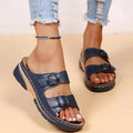 Double Buckle Open Toe Sandals