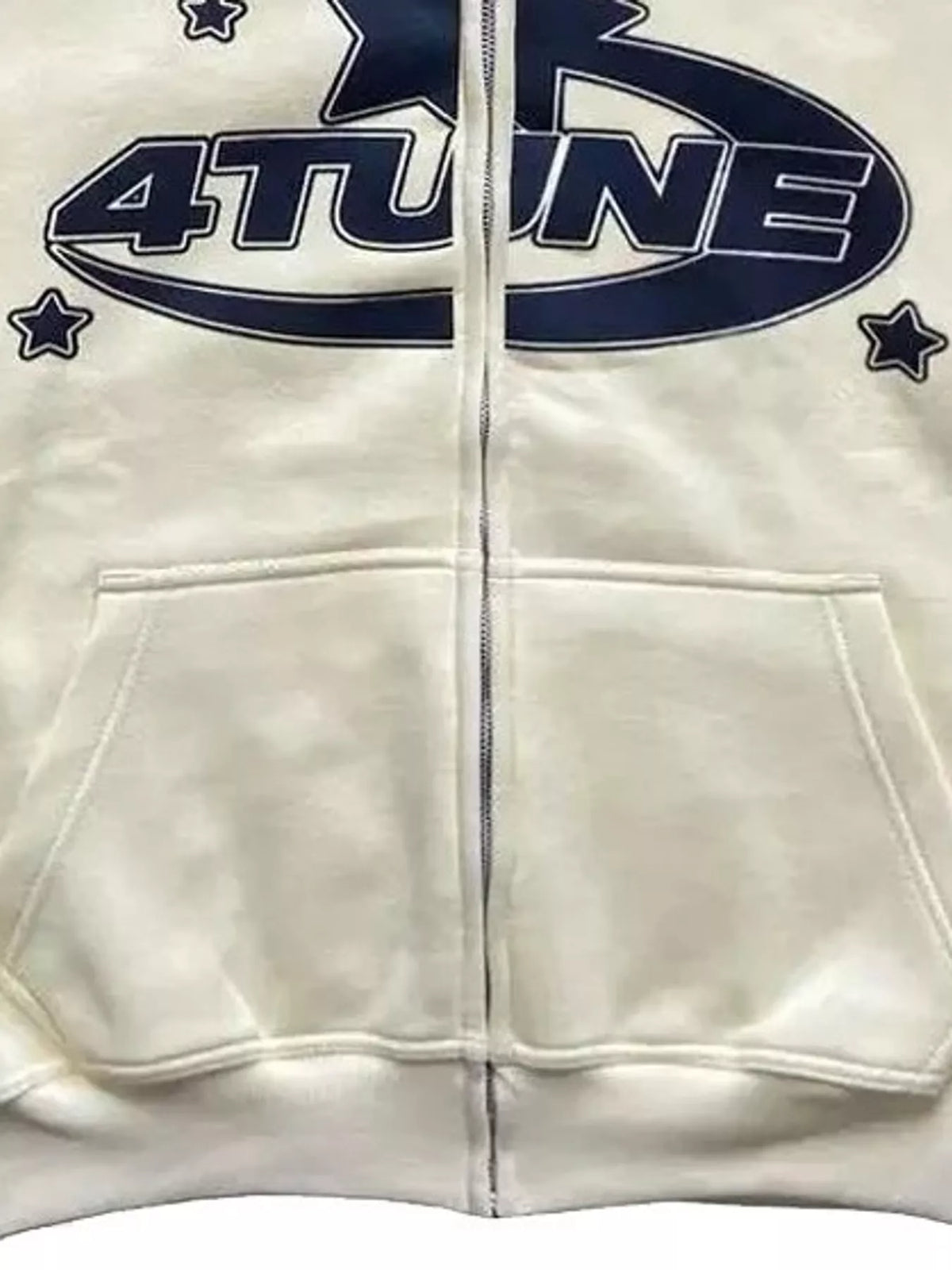 Full Size Letter Graphic Zip Up Hoodie Plus Size