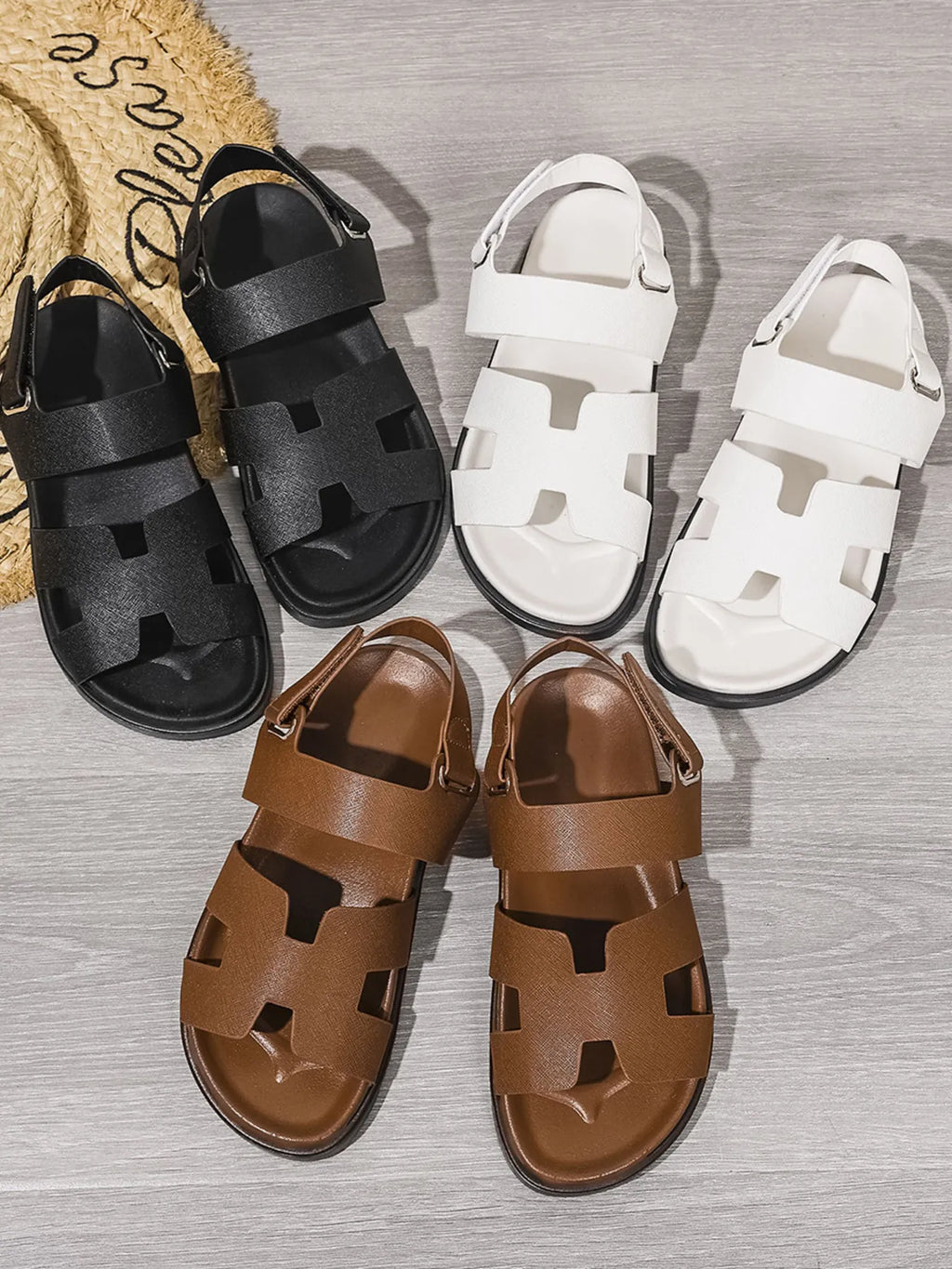 H-Style Gladiator Sandals with Ankle Strap