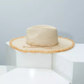 Frayed Brim Straw Hat