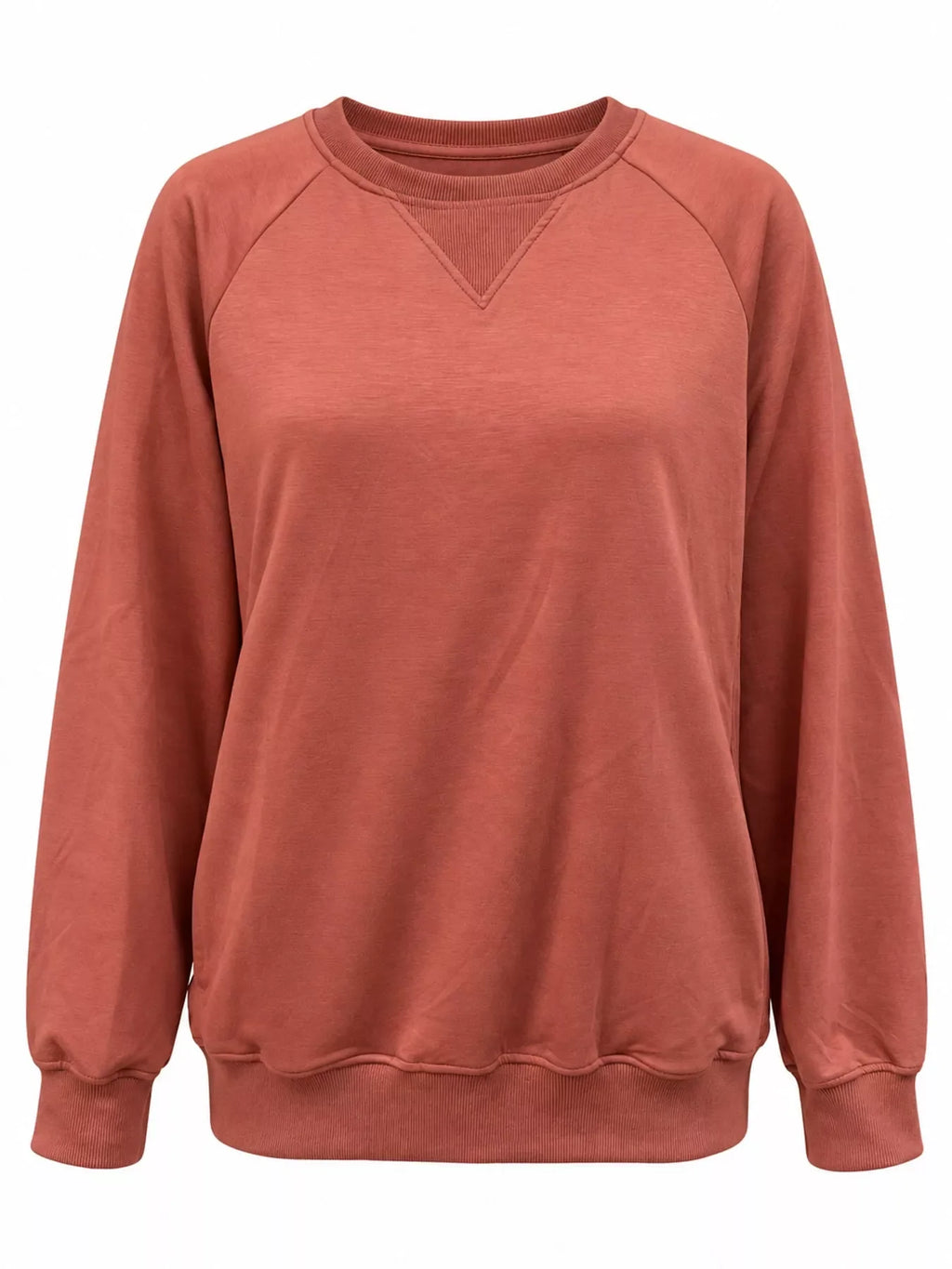 Crew Neck Raglan Sleeve Sweatshirt