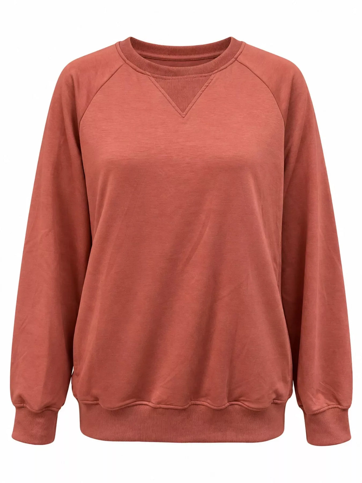Crew Neck Raglan Sleeve Sweatshirt