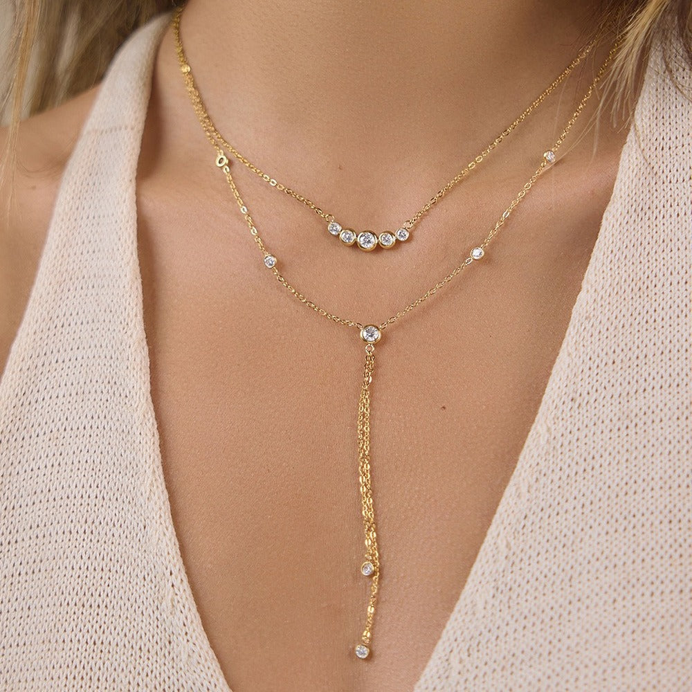 Long Chain Pendant Necklace