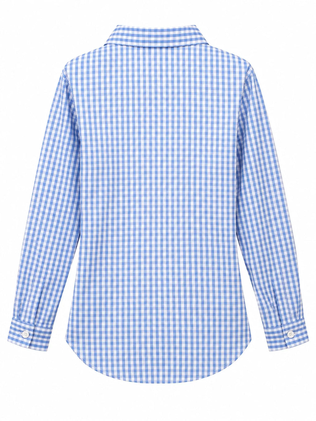Plus Size Plaid Button-Down Long Sleeve Shirt