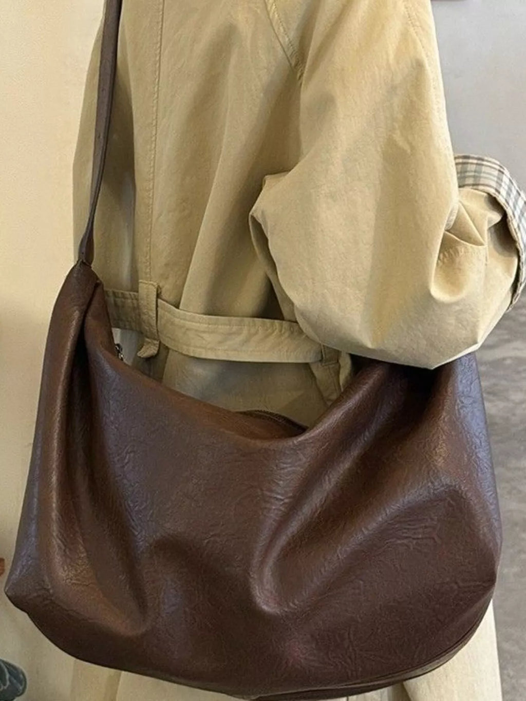 Large Capacity Faux Leather Tote Bag