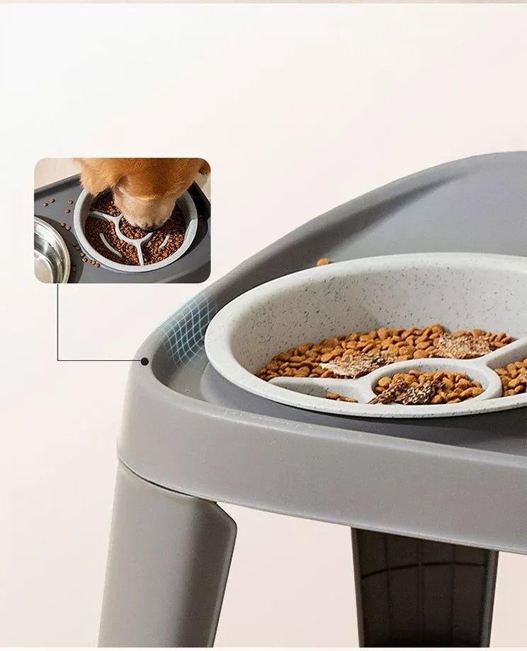 Double Pet Bowls with Stand