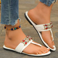 Toe Post Flats Sandals